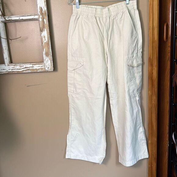 Abercrombie and Fitch cargo utility pants women’s size medium pull on elastic wa - Picture 1 of 8